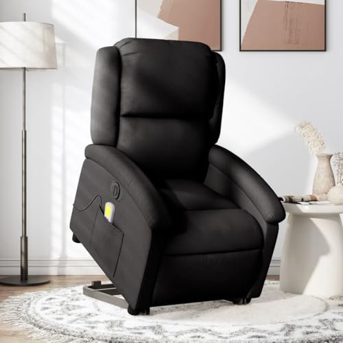 Homgoday Elektrisk massagestol med lyfthjälp, loungefåtölj, rullstol, TV-fåtölj, seniorfåtölj, vilostol, elektrisk massagestol