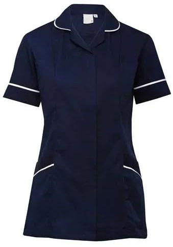 Bambinos Nursing Healthcare Tunic Women Hospitality Dentist Carers Therapist Nurse Uniform Assistant Doctors Srub (UK, Numeric, 20, Regular, Regular, Standard, Navy Blue)