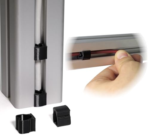 Klämma för kabelmontering konstruktionsprofil dragavlastning snabb knäppning för slanghållare klämma för aluminiumprofiler dragavlastning (I-typ mutter 8, 25, stycken)