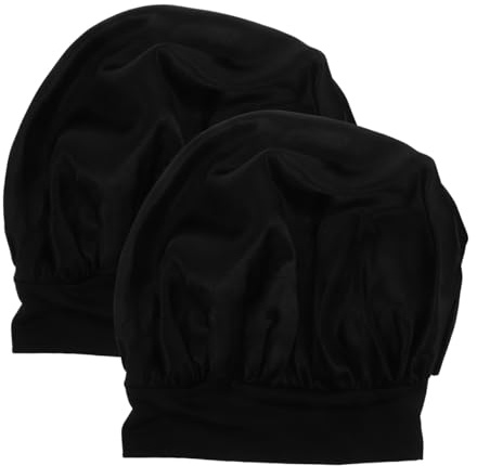 TOPBATHY 2 Pièces Bonnet De Couchage pour Enfants Bonnet De Nuit Satin pour Cheveux Protection Cheveux Nuit Élastique Léger Et Confortable pour Dormir Longs Et Bouclés
