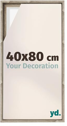 yd. Your Decoration - Marco flotante para lienzo 40x80 - Roble Sonoma - Para lienzos con bastidor - MDF - Lyon