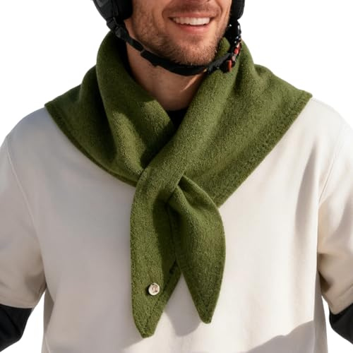Scarf för kvinnor – trekantig ullhalsduk för mode, damhalsduk pannband | för, höst, dagligen, ledig, fest, utomhus, trädgård, vandring, promenader, hår, handväska, Grön, Siehe Beschreibung