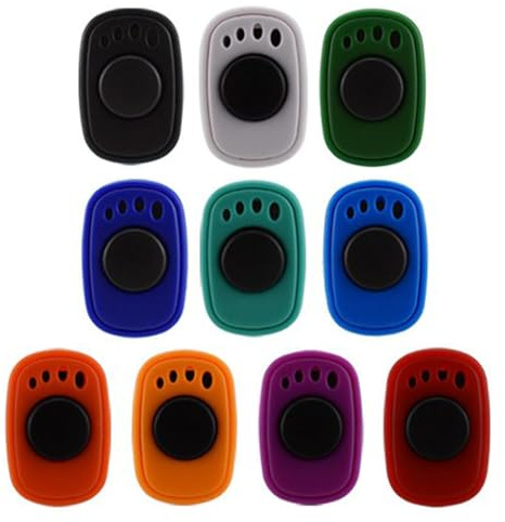 Clicker Dog Trainer - 10 dispositivi di allenamento del suono, forniture compatte e portatili per animali domestici, strumenti leggeri e durevoli | Soluzioni comportamentali di rinforzo positivo