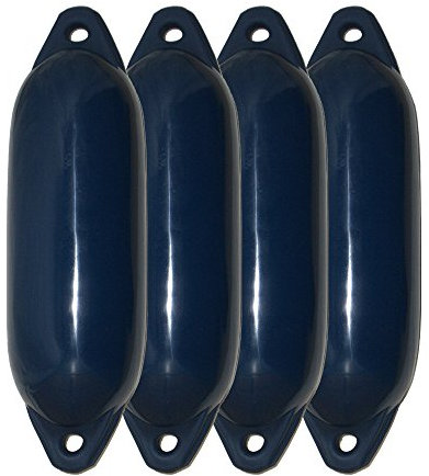 Majoni 4er-Set Bootsfender Star 35 - Farbe Navy, Länge 62cm
