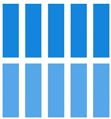 GLOTRENDS [10 Packungen] M.2 Wärmeleitpad (1mm+0.5mm) passend für M.2 SSD, passend für NVMe SSD, passend für PS5 SSD, passend für 2280 M.2 Kühlkörper, etc.