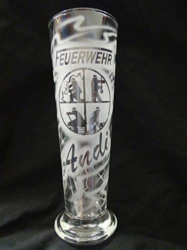 Biertulpe Altbiertulpe 0,3 l mit Gravur Feuerwehr Feuerwehrlogo und Name personalisiert Pils Glas Bierglas Kölschglas individuell Geschenk Biertrinker freiwillige Jugendfeuerwehr Berufsfeuerwehr FFW