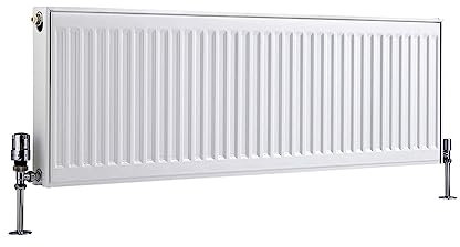 Milano Compact White Type 22 Horizontal Double Panel Convector Radiator - 400mm x 1400mm