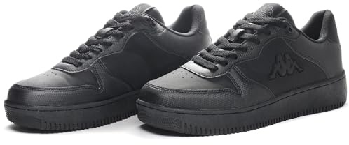 Kappa Mixte Logo Maserta Chaussure de Gymnastique, 005 Black, 43 EU