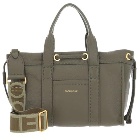 Coccinelle 2Day Signature Handbag Grained Leather Laurel Green