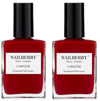 2X Breathable & Halal Nail Polish Strawberry Jam 15 ML, Stunning Aesthetics, Eye-Catching Hue, Provides Full Coverage, Gloss Finish, Natural Flexibility