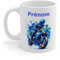 Mug Motard Moto Bleu Personnalisable– Tasse Céramique 325ml avec Design Moto – Cadeau Passion Moto et Aventure