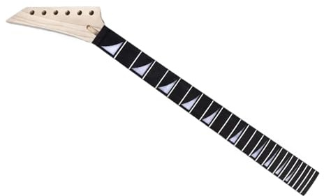 Gitarrhals DIY Ersättning Vänsterhands Lönn Gitarrhals 24 Fret Rosewood Fretboard Låsmutter