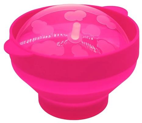 Popper popcorn in silicone | Popper popcorn a microonde per casa e all'aperto | Ciotola a microonde pieghevole - popper ad aria calda - ciotole a microonde senza BPA per snack sane (peso 90 g)