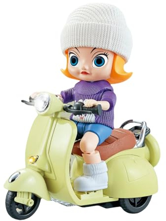 Motocicleta de juguete para niños - ABS Verde Motocicleta acrobática eléctrica giratoria Motos de cross de juguete, Moto eléctrica creativa Moto acrobática de deriva para niños a partir de 3 años