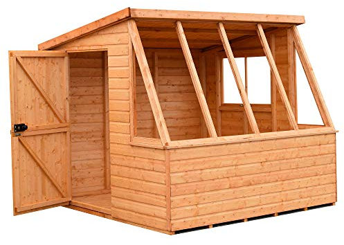 Shire Potting Shed (Iceni) 8x6 Style, Brown,ICEN0806DSL-1AA