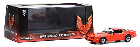 Greenlight 86349 1979 Pontiac Firebird Trans Am Hardtop – Maya-Rot mit Kapuze, Phoenix, Maßstab 1/43