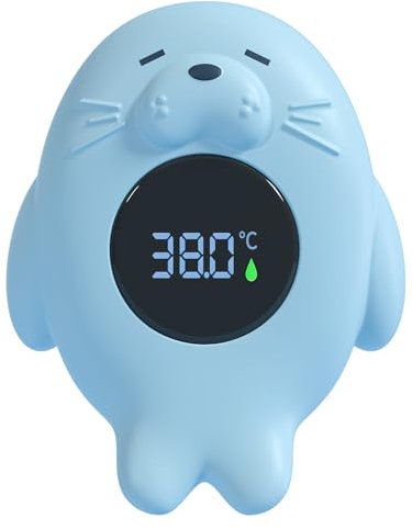 VOSSOT Digitales Baby- und Kinder-Wasserthermometer - Blau