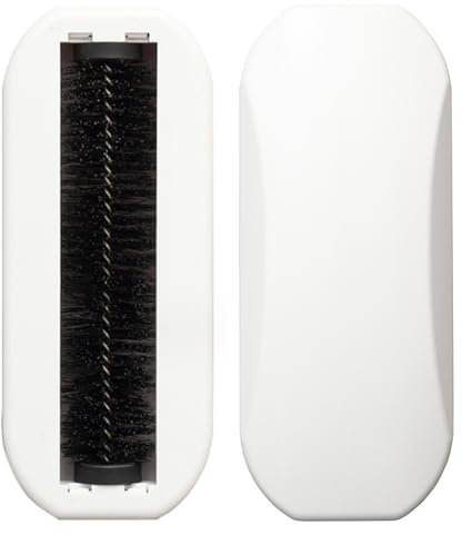 2Pcs Barredora de Migas de Mano, Barredora de Rodillo Reutilizable Cepillo de Migas Blanco Barredora de Migas de Rodillo Multifunción para Limpieza de Mesas, Sofás, Suelos, Alfombras, Pelusas, Migas