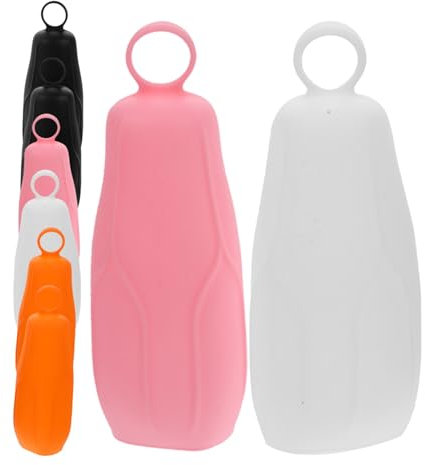 DRESSOOS 8pezzi Manicotti in Silicone Per Flaconi Da Viaggio Copriflaconi Anti-perdita Per Contenitori Di Lozione e Shampoo Riutilizzabili e Comodi