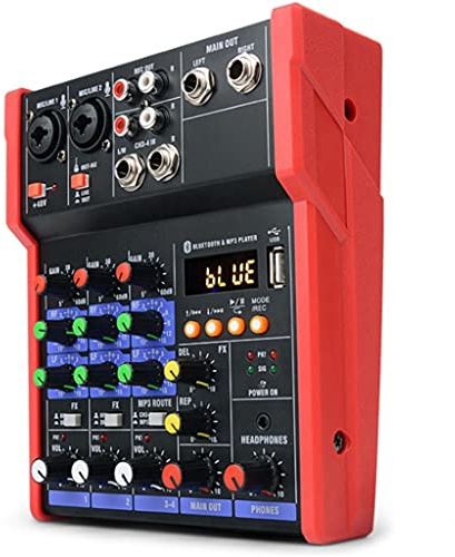 Tarjeta de sonido Bluetooth Stage Home Ktv USB 5v Mini mezclador música portátil Dj consola estudio actuación en vivo