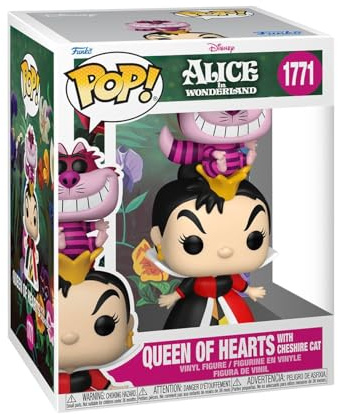 Funko Pop! Premium: Alice in Wonderland Classic - Queen of Hearts with Cheshire Cat - Collectable Vinyl Figure - Gift Idea - Official Merchandise - Toys for Kids & Adults - Cartoon/Animation Fans
