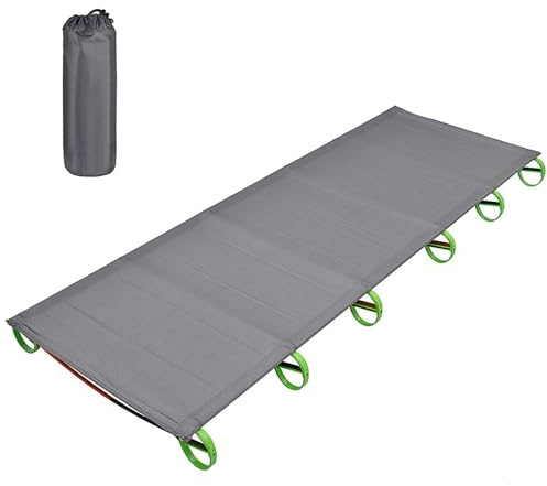 CashMuch 1Pc Ultralight Pieghevole Singolo Letto Da Campeggio Con Sacco Di Immagazzinaggio Culla Da Viaggio Tenda Letto Telaio In Lega di Alluminio Escursionismo Pesca