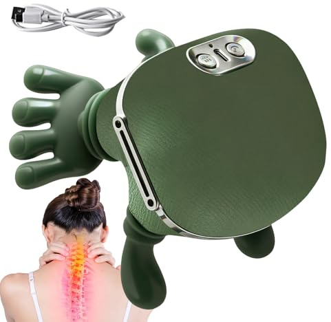 Massaggiatore cervicale,Massaggiatore schiena e collo,3 impostazioni di massaggio e 2 livelli di riscaldamento,Per casa,Ufficio,Viaggi