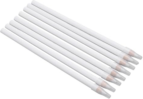 Aramox Paquete de 8 Lápices Blancos para Marcar Tela, Tiza de Costura a Medida para Acolchar, Bordado y Manualidades, 7 Pulgadas