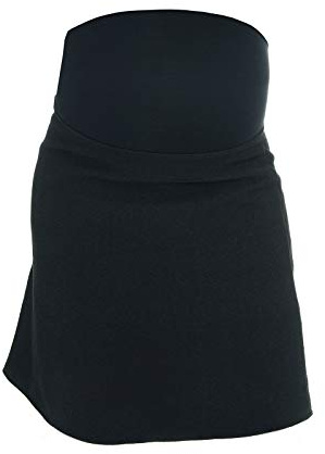 Mija – Jupe élégante de maternité et de Grossesse Chaude avec soulignement 1018 (EU 42, Noir)