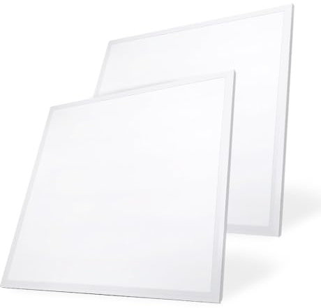 M Ledme - Confezione da 2 Pannelli LED 60x60 cm 42W, Bianco Freddo 6000K, 4200 lumen, Driver Incluso, Incasso, Ideale per uffici. Facile da montare. LM5314.