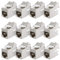 deleyCON 12x MINI Keystone CAT 6a Jack Modul Kurze Version 30 mm (3 cm) Lang 10 GBit/s Vollgeschirmt STP RJ45 Buchse Verbinder Patchkabel Optimal für CAT7 CAT6 CAT6a Netzwerkkabel Dose Patchpanel