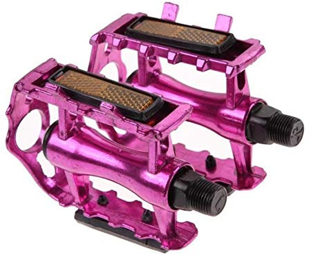 DINGGUANGHE-CUP Fahrrad-Pedale 1 Paar Fahrrad-Pedale MTB Aluminiumlegierung-Gebirgsfahrrad Fahrrad 16.9 Mountain Fahrradpedal Wohnung Fahrradzubehör Radfahren Teile (Color : Pink)