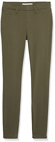 Amazon Essentials Jegging de Punto sin Cierre para Mujer (Disponible en Tallas Grandes), Oliva Oscuro, Talla L
