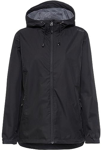 CMP - Damenjacke mit fester Kapuze, Schwarz, XXXL