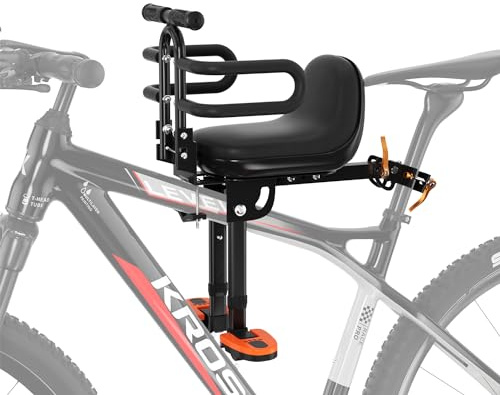 XIEEIX Child Bike Seat, Kids Bike Seat with Guardrail, High Seat Cushion Backrest Mountain Bike Child Bike Seat, Bicycle Child Safety Seat for Children from 1 to 3 Years Old