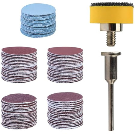 100Pcs 1 Inch Sanding Discs Pad Sander Disk Kit for Drill Grinder Rotary