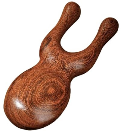 Sandelholz-Massagekamm, Sandelholz-Hirschgeweih-Kamm – Sandelholz-Kopfhautmassagegerät, Handmassagekamm für Haarpflege