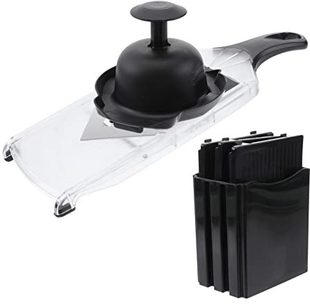 Garneck Cortador De Frutas y Verduras v Cortador De Limón Pepino Acero Inoxidable Mango Cómodo