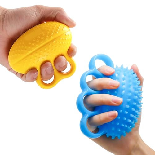 2 Stück Stressball, Stressball Erwachsene, Knetball Für Hände Therapie, Handtrainer Fingertrainer, Massageball Für Die Hand, FingerTraining, LindertStress, Für Hände Therapie Arthrose, Finger Training