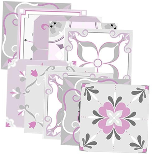 ELAYARD Adesivi Autoadesivi per Piastrelle da Parete in Pvc Resistenti All'usura 20 Pezzi Decorativi Vintage per Bagno e Soggiorno Facile da Applicare