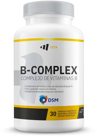 MM Supplements - B-Complex DSM® (Complejo de Vitaminas B) - 30 cápsulas vegetales - 1 Cápsula al día - Con Biotina + Niacina + Ácido Fólico - Incluye 7 Vitaminas del grupo B - Vegetariano