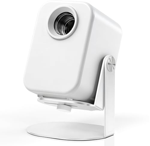 Jubor Soporte de Escritorio para Proyector, Soporte para Proyector con Rotación de 360°, Pie de Proyectores Plegable de Metal con Tornillo de 1/4 para Cine en Casa, Sala de Juegos, Oficina