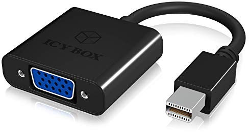 ICY BOX IB-AC539 Cavo di interfaccia e Adattatore Mini DisplayPort VGA Nero