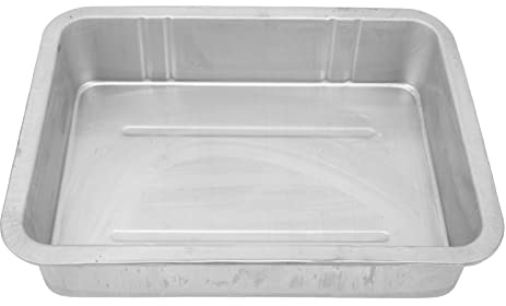 Bandeja de Drenaje de Aceite Zohisin 5L/10L Automotriz de Metal Resistente Portátil con Gran Apertura y Refuerzos Laminados para Motocicletas y Embarcaciones