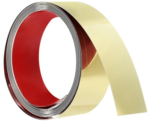 QUARKZMAN Moulures de Finition Murale 16.4 Ft X 1.97 In Peel And Stick Gold