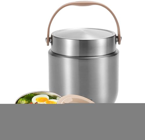 Insulated Food Jar | Wide Mouth Soup Jar for Hot Food - 1200ml Stainless Steel Leakproof Soup Flasks for Travel Camping Picnic Work School