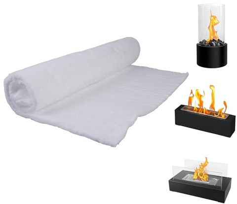 GBKDQQ Manta aislante de fibra de cerámica 60 x 40 x 0,6 cm, manta aislante ignífuga, alfombra de fibra de cerámica, aislamiento de alta temperatura hasta 1260 °C, manta de fibra de cerámica para