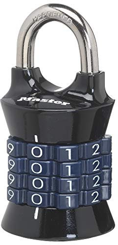 Master Lock 1535D Locker Lock Set Your Own Combination Padlock, Assorted Colors, 1 Pack