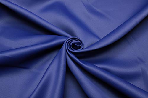 Verdunklungsvorhang mit Kräuselband Vorhang Gardine 300x270cm Thermovorhang Thermogardine Lichtdicht Blickdicht Schlaufenband Gardinenstange Kälteschutz Hitzeschutz wärmeisolierend (Dunkelblau)