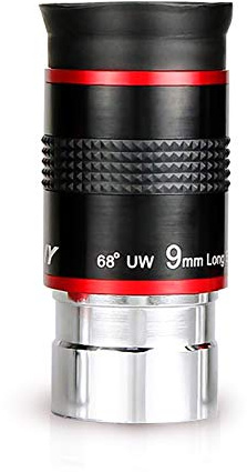 68-Degree Ultra Wide Angle Eyepiece for Telescope (9mm) Telescope Eyepiece Fully Green Coated 1.25 inches Telescope Accessories Set (9mm)